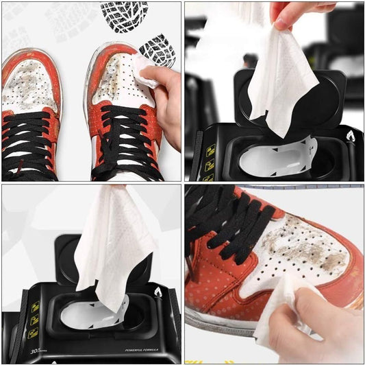 Natural Sneaker & Shoe Cleaner Wipes - 1 Packs of 80 Wipes